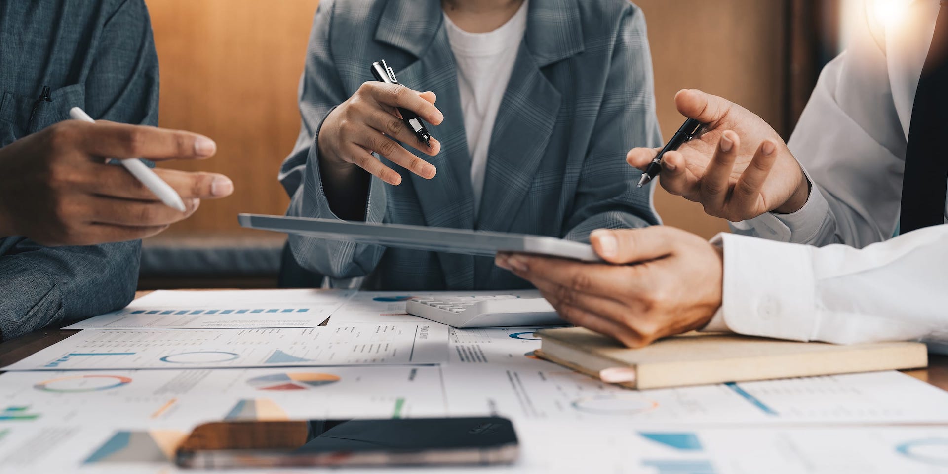 business people interaction communication discussion corporate concept